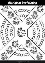 Aboriginal Dot Painting Template Colouring Templates Kids Symbols Australian Indigenous Pages Patterns Goldencarers Pattern Drawing Printable Activities Naidoc Cultural Styles sketch template
