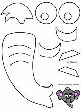 Trunk Haiwan Kerja Lembaran Ideas2 Liar Nose Tias Preschool Educadoras Paraguay Ebi sketch template