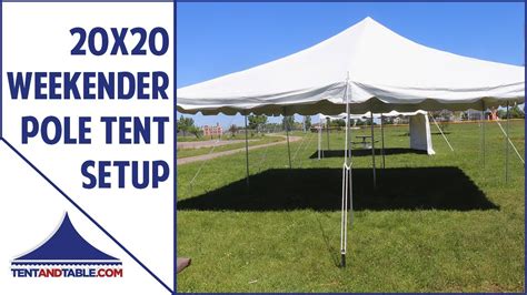 weekender pole tent setup guide youtube