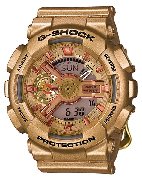 casio womens  shock gold collection gold dial  gmasgda alexander clocks  watches