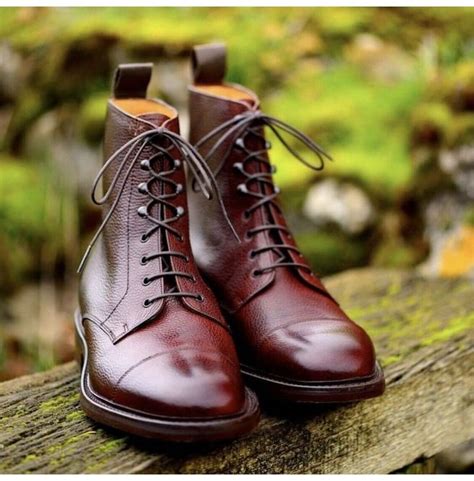 Handmade Pure Burgundy Shaded Leather Ankle Boots For Men S Ankle