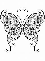 Zentangle Mariposa Moeilijk Mariposas Vlinders Schwer Schmetterlinge Butterflies Farfalle Vlinder Kleurplaten Malvorlage Farfalla Stilizzata Stemmen Ausmalbild sketch template