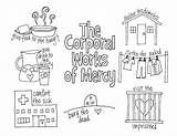 Mercy Corporal Works Kids Catholic Coloring Year Pages Spiritual Tools Activities Bible Worksheet Teaching Matthew 25 Printable Seven Drive Resources sketch template