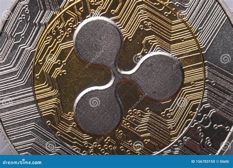 detail  ripple coin editorial image image  commerce
