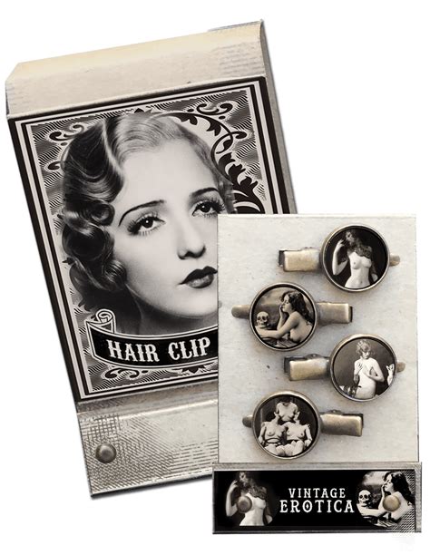 Vintage Erotica Match Book Hair Clips – Se7en Deadly