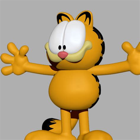 Garfield Character 3d Turbosquid 1637586