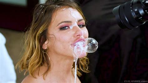 anally rekt adriana chechik blows bubbles of cum and slobber