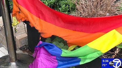 rainbow flag burned again outside nyc s only black owned gay lounge