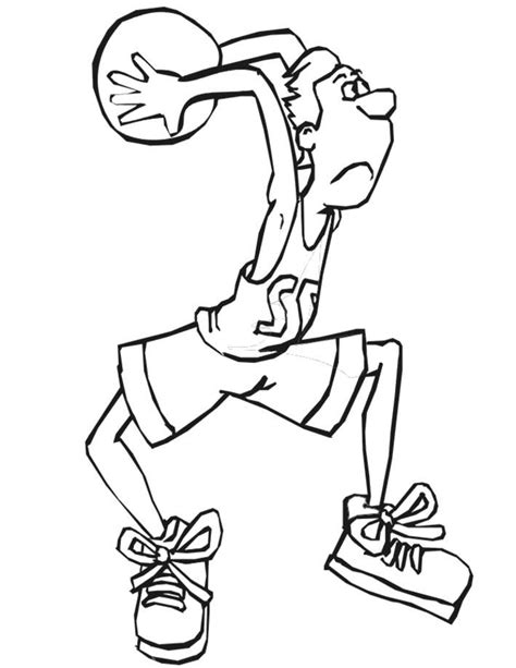 basketball player coloring pages  kids coloring pages  kids