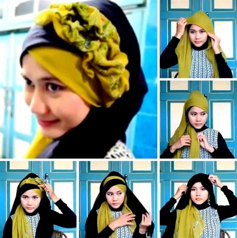 10 tutorial hijab pesta simpel tapi elegan 2017