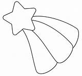 Estrela Molde Cadente Estrelas Moldes Desenho sketch template