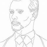 Jesse James Coloring Pages Famous Neil Armstrong Hellokids George Uncle People sketch template