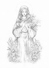 Ausmalen Mutter Gottesmutter sketch template