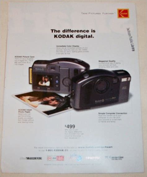 1998 kodak digital camera ad