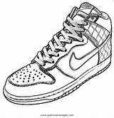Nike Turnschuhe Disegno Malvorlage Misti Ausmalen Kategorien sketch template