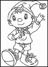 Noddy Coloring Pages Sheet Dancing Cute Toyland Kids Ultimate Popular sketch template