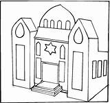 Synagogue Coloring Pages Clipart Drawing Colorier Temple Library Jesus Cliparts Pre Choisir Tableau Un sketch template