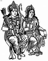 Sita Rama Maa Janmashtami Lakshmi Hinduism Krishna Gods Ayodhya sketch template