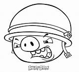Angry Coloring Birds Pages Face Pig Bird Pigs Movie Cage Colouring Sheet Getcolorings Template Getdrawings Printable Soldier Color Colorings Mask sketch template