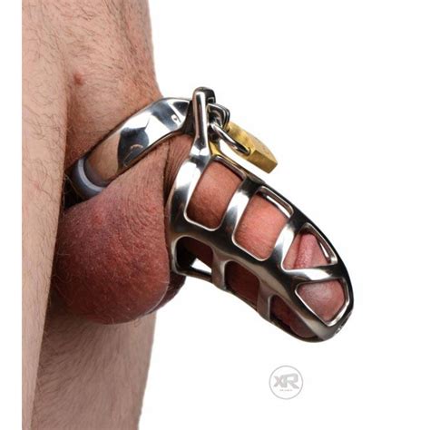 stainless steel chastity cock cage extremerestraints