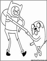 Finn Coloring Jake Pages Adventure Time Popular sketch template
