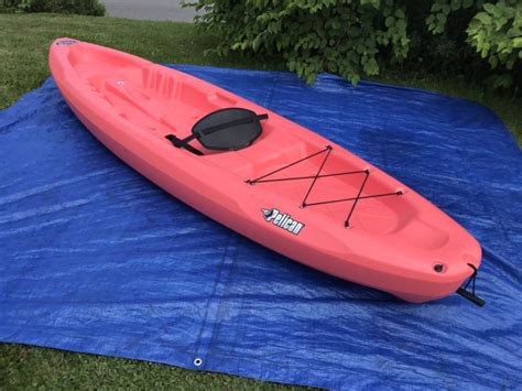pelican boost   sit  top recreational kayak color salmon