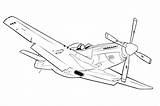 Mustang 51 Coloring Pages Plane Ford Gt Drawing War Aircraft Color Getcolorings Getdrawings Template sketch template