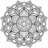 Mandala Autumn Coloring Pages Color Getcolorings Printable sketch template