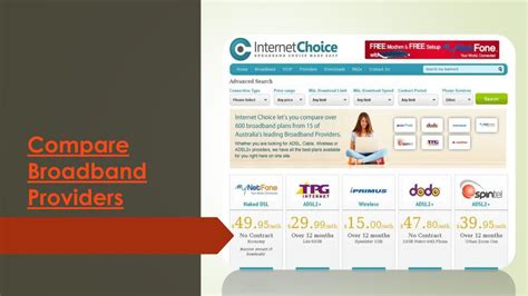 compare broadband  select   broadband plan powerpoint  id
