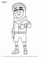 Subway Surfers Prince Draw Drawing Coloring Pages Characters Step Lessons Tutorials Template Game Sketch Subwaysurfers Tutorial Games sketch template