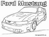 Coloring Pages Car Ford Muscle Mustang Cars F150 Drawing Gt P51 Old Getdrawings Popular Getcolorings sketch template