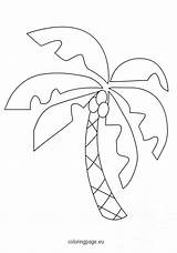 Coconut Tree Coloring Getcolorings Pages Colorin Printable Color Getdrawings sketch template