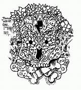 Coloring Owl Skull Sugar Pages Popular Coloringhome sketch template
