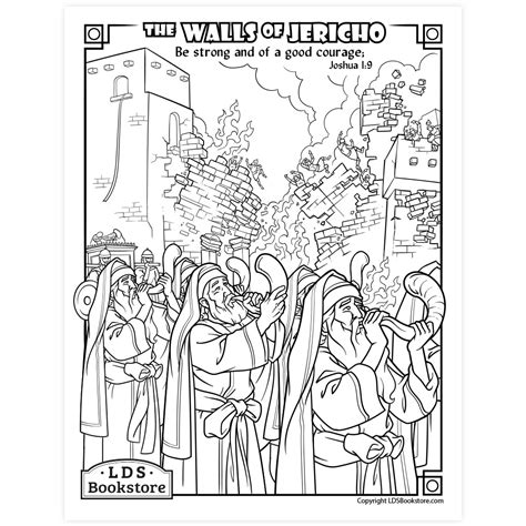 fall  jericho coloring pages