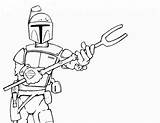 Coloring Boba Fett Pages Boys sketch template