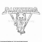 Panthers Mascot sketch template