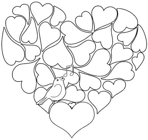 hearts coloring pages  adults printable valentines coloring pages