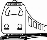 Coloring Downtown Train Wecoloringpage sketch template