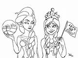 Elsa Christmas Kristenhewitt Getcolorings sketch template