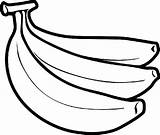 Banana Bunch Coloring Pages Sketch Drawing Sketches Netart Paintingvalley Collection sketch template
