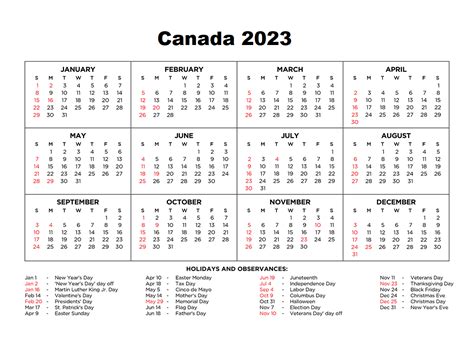 canada  calendar printable  holidays   nude