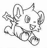 Coloring Pages Shinx Pokemon Getcolorings Getdrawings sketch template