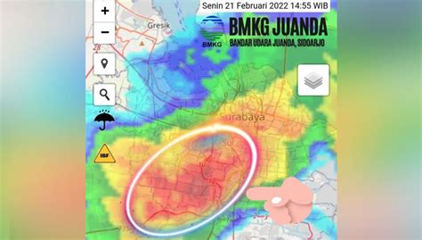 surabaya hujan es citra radar satelit bmkg juanda ungkap fenomena  times indonesia