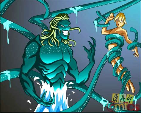 hot fee fuck with the water monster silver cartoon picture 9