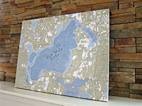 ten mile lake canvas lake map