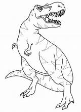 Rex Jurassic Tyrannosaurus Colorironline Onlinecoloringpages sketch template