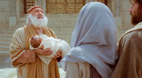 Lucas 2 22 35 María Y José Presentan Al Niño Jesús En El