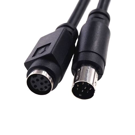 circular mini din connector  pin male  female adapter cable plug socket converter plc