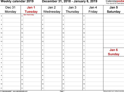 printable  week calendar calendar printables  templates