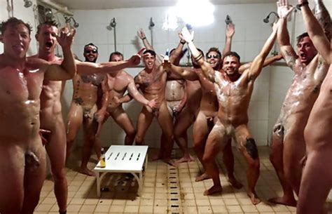 rugby showers naked rugby players showering together